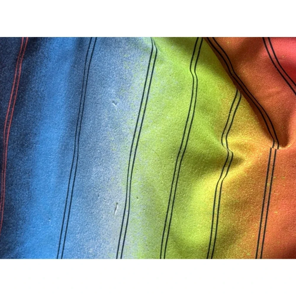 Wonder‎ Nation Boys Rainbow Ombre Striped Swim Trunks Size XS 4-5 Multicolor